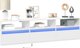 vidaXL Επιτοίχια Ντουλάπα για TV με LED, λευκή, 180x31x45 εκ