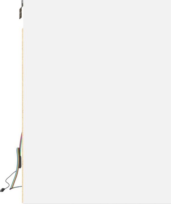 vidaXL Επιτοίχια Ντουλάπα για TV με LED, λευκή, 180x31x45 εκ