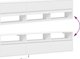 vidaXL Επιτοίχια Ντουλάπα για TV με LED, λευκή, 180x31x45 εκ