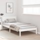 vidaXL Ράμα κρεβατιού με κεφαλάρι λευκό 80x200 cm από φυσικό πεύκο