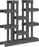 vidaXL vidaXL Kwietnik, szary, 104,5x25x109,5 cm, lite drewno sosnowe