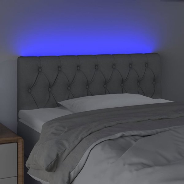 vidaXL Zaglowek do lozka me led, grigoro, 100x7x78/88 cm, yfantina