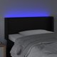 vidaXL Κεφαλάρι κρεβατιού με LED, μαύρο, 83x16x78/88 cm, συνθετικό δέρμα
