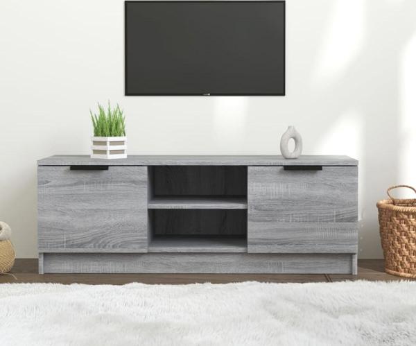 vidaXL Έπιπλο τηλεόρασης, γκρι δρυς sonoma, 102x35x36,5 cm