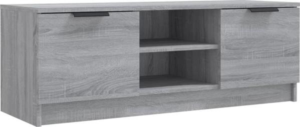 vidaXL Έπιπλο τηλεόρασης, γκρι δρυς sonoma, 102x35x36,5 cm