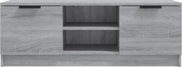 vidaXL Έπιπλο τηλεόρασης, γκρι δρυς sonoma, 102x35x36,5 cm
