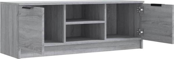 vidaXL Έπιπλο τηλεόρασης, γκρι δρυς sonoma, 102x35x36,5 cm