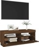 vidaXL Έπιπλο TV με φωτισμό LED, καφέ δρυς, 100x35x40 εκ