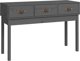 vidaXL vidaXL Stolik konsolowy, szary,114x40x75 cm, lite drewno sosnowe