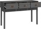 vidaXL vidaXL Stolik konsolowy, szary,114x40x75 cm, lite drewno sosnowe