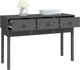 vidaXL vidaXL Stolik konsolowy, szary,114x40x75 cm, lite drewno sosnowe