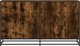 vidaXL Ντουλάπι Αποθήκευσης, Καπνιστή Δρυς, 134x35x76 εκ., Ξύλινο Έπιπλο Σαλονιού