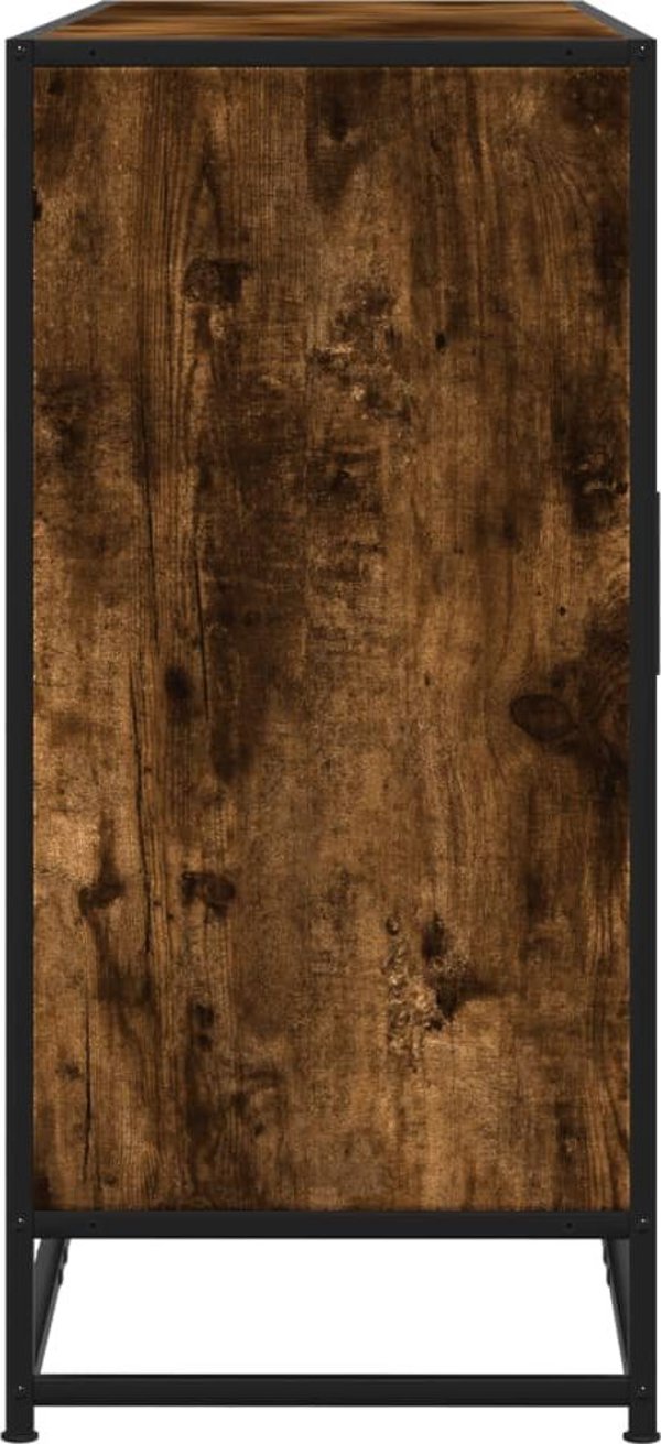 vidaXL Ντουλάπι Αποθήκευσης, Καπνιστή Δρυς, 134x35x76 εκ., Ξύλινο Έπιπλο Σαλονιού