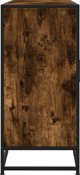 vidaXL Ντουλάπι Αποθήκευσης, Καπνιστή Δρυς, 134x35x76 εκ., Ξύλινο Έπιπλο Σαλονιού
