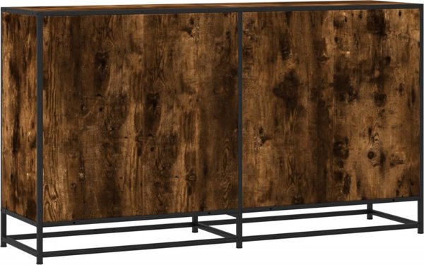 vidaXL Ντουλάπι Αποθήκευσης, Καπνιστή Δρυς, 134x35x76 εκ., Ξύλινο Έπιπλο Σαλονιού