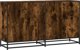 vidaXL Ντουλάπι Αποθήκευσης, Καπνιστή Δρυς, 134x35x76 εκ., Ξύλινο Έπιπλο Σαλονιού
