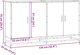 vidaXL Ντουλάπι Αποθήκευσης, Καπνιστή Δρυς, 134x35x76 εκ., Ξύλινο Έπιπλο Σαλονιού
