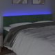 Ζευγάρι κεφαλάρι κρεβατιού με LED, βελούδο, σκούρο πράσινο, 200x5x78/88 εκ.