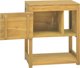 Ράφι μπάνιου vidaXL 60x40x75 cm, lite drewno tekowe