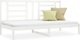 vidaXL Lozko dzienne, white, 80x200 cm, lite drewno sosnowe