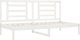 vidaXL Lozko dzienne, white, 80x200 cm, lite drewno sosnowe