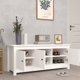 vidaXL Ντουλάπα παπουτσιών, λευκή, 110x38x45,5 cm, μασίφ πεύκο