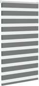 Ρολό Zebra vidaXL Σκούρο Γκρι Πολυεστέρας