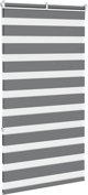 Ρολό Zebra vidaXL Σκούρο Γκρι Πολυεστέρας