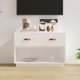 vidaXL Έπιπλο τηλεόρασης, λευκό, 90x40x60 εκ., μασίφ πεύκο