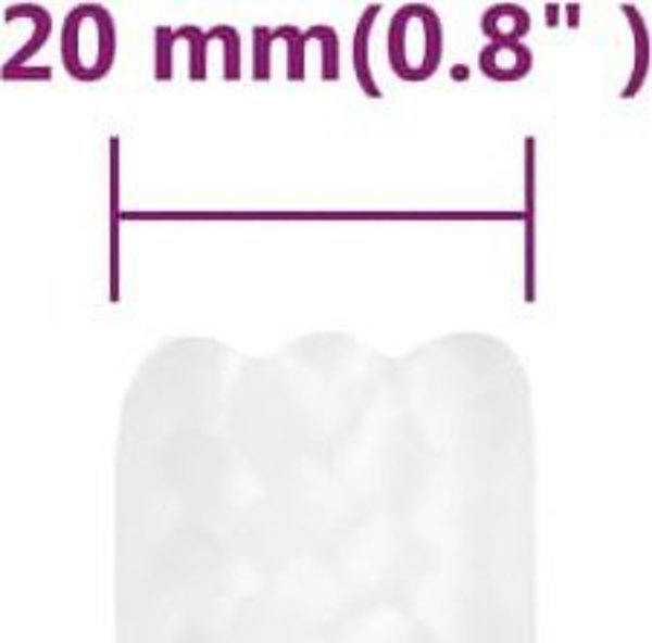 vidaXL ναυτικό σχοινί ιστιοπλοΐας, λευκό μονό, 20 mm, 25 m, πολυπροπυλένιο