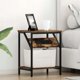 vidaXL Νυχτερινό κομοδίνο 2 τεμ. καπνιστή δρυς 38 x 30 x 48 cm
