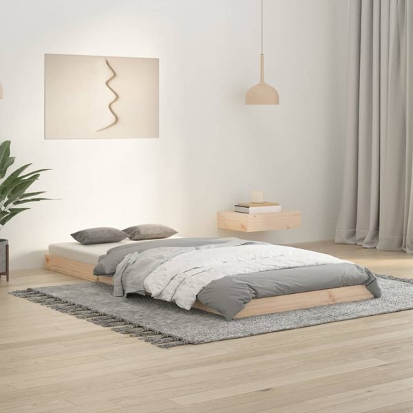 vidaXL Rama lozka, 90 x 200 cm, lite drewno sosnowe
