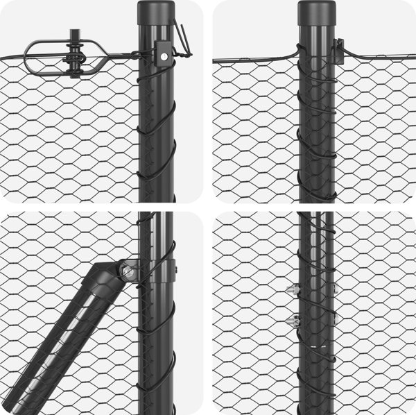 vidaXL Εξάγωνο Σύρμα Περίφραξης, Γκρι, 1x10 m, Ατσάλινο