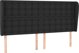 vidaXL Κεφαλάρι uszak, μαύρο, 163x23x118/128 εκ., τεχνητό δέρμα
