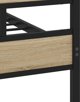 vidaXL Metalowa rama lozka bez materaca dab sonoma 193x203 cm