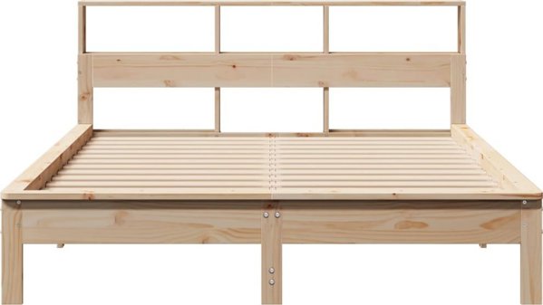 vidaXL Rama κρεβατιού χωρίς στρώμα, 140x200 εκ, μασίφ ξύλο πεύκου