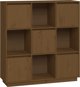 vidaXL Ντουλάπι, μελί καφέ, 110,5x35x117 εκ, μασίφ πεύκο