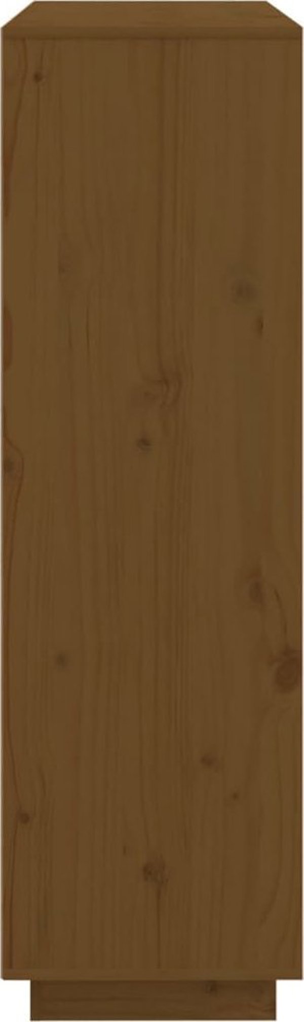 vidaXL Ντουλάπι, μελί καφέ, 110,5x35x117 εκ, μασίφ πεύκο