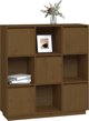 vidaXL Ντουλάπι, μελί καφέ, 110,5x35x117 εκ, μασίφ πεύκο