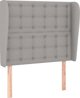 vidaXL Ζαγκλωβός uszak, ανοιχτό γκρι, 103x23x118/128 εκ., υφασμάτινος