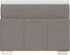 vidaXL Κρεβάτι Καντινεντάλ με Στρώμα, Taupe, Ύφασμα, 80x200 cm