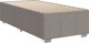 vidaXL Κρεβάτι Καντινεντάλ με Στρώμα, Taupe, Ύφασμα, 80x200 cm