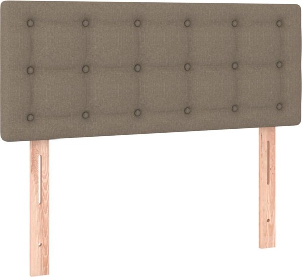 vidaXL Κεφαλοσανίδα κρεβατιού taupe 80x5x78/88 cm ύφασμα