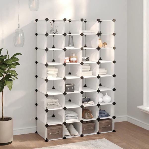 vidaXL vidaXL Stojak na buty, przezroczysty, 93x36,5x140 cm, PP