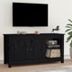 vidaXL Szafka pod telewizor, czarna, 103x36,5x52 cm, drewno sosnowe