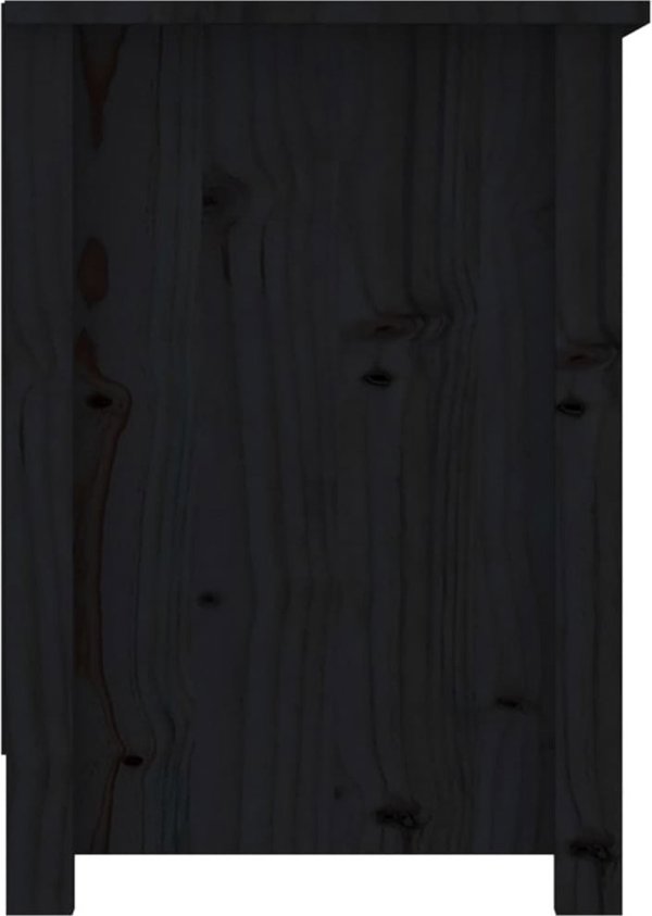 vidaXL Szafka pod telewizor, czarna, 103x36,5x52 cm, drewno sosnowe
