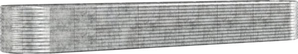 vidaXL vidaXL Donica ogrodowa, srebrna, 554x100x68 cm malowana proszkowo stal