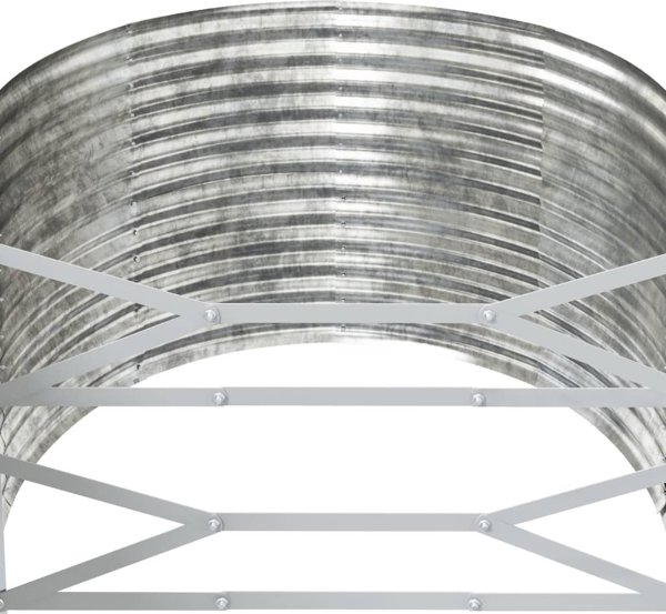 vidaXL vidaXL Donica ogrodowa, srebrna, 554x100x68 cm malowana proszkowo stal
