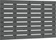 vidaXL Κεφαλάρι κρεβατιού, γκρι, 96x3x63 εκ, μασίφ ξύλο πεύκου