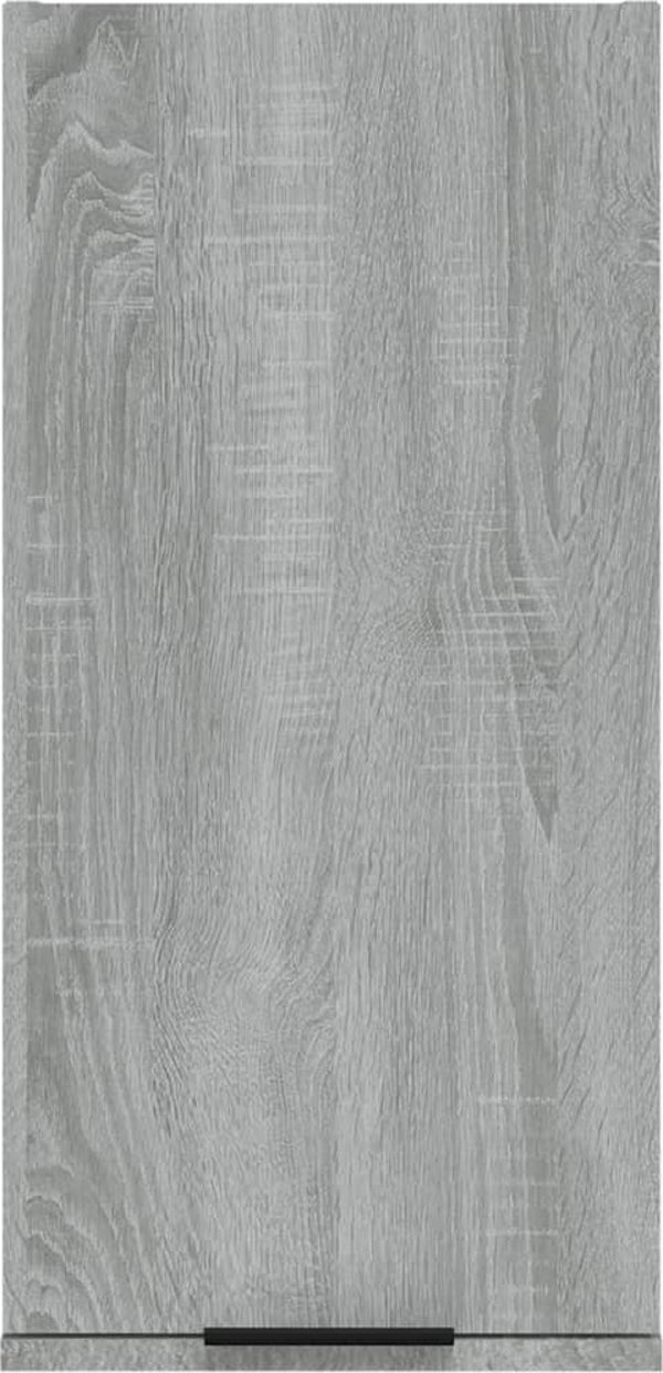 vidaXL Κρεμαστή Ντουλάπα Μπάνιου, Sonoma Γκρι Δρυς, 32x20x67 εκ.